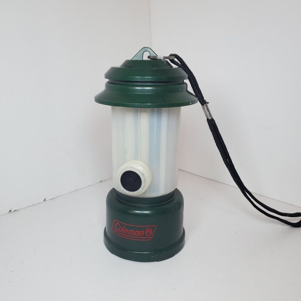 Vintage Mini 6" Coleman Camping Gear 2 In One Flashlight Lantern Works Hand Held